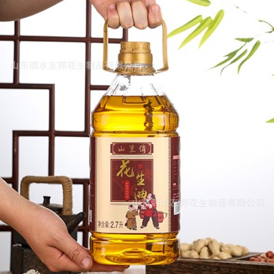 山里俏压榨花生油古法酿造浓香花生油家用炒菜食用油代发批发图2