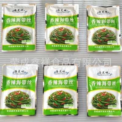 荣成海芝城海带即食麻辣香辣五香黑鸭休闲小吃零食下饭爽口海带丝图2