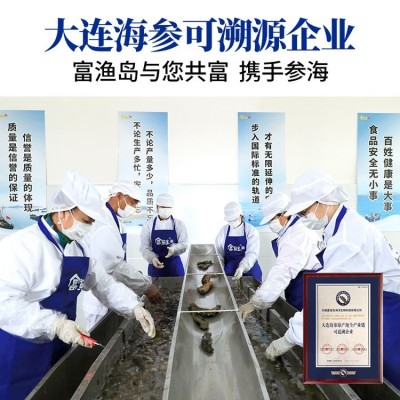 富渔岛小参王9A大 连海参电商专供国标淡干个大肉厚辽刺参一件代发图4