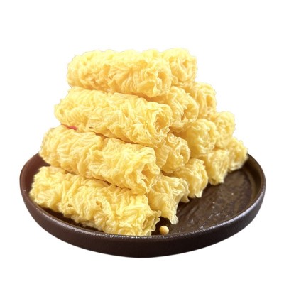 港式黄金卷响铃卷豆腐皮卷油炸腐竹皮火锅麻辣烫商用整箱批发32盒图5