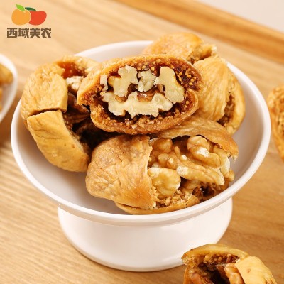 新疆无花果夹核桃仁批发代发250g网红办公零食新疆特产零食果干无图3