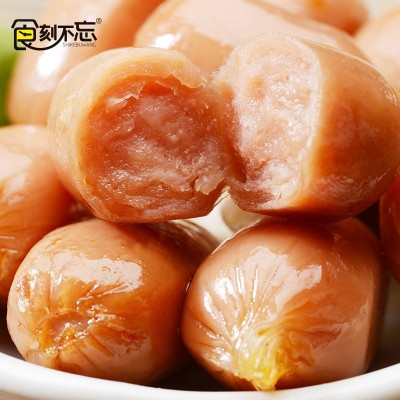 食刻不忘拇指肠台式香肠火腿肠迷你肉肠肉枣40包/盒肉类零食批发图4