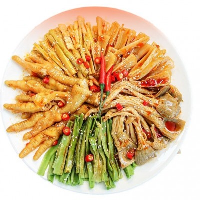 酸辣大杂烩5斤/20斤商用装即食含无骨鸡爪贡菜酸辣休闲解 馋小零食图5