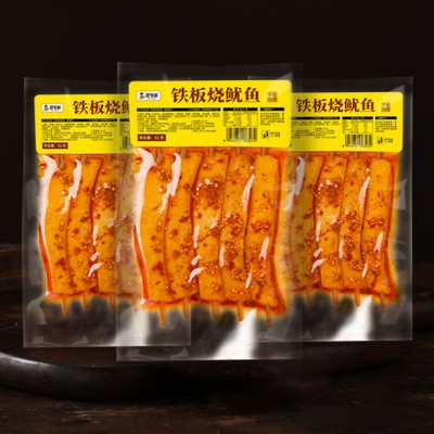 廖掌柜辣味铁板烧鱿鱼解馋耐吃熟食网红小吃海味休闲鱿鱼片零食图6
