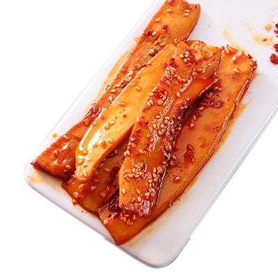 廖掌柜辣味铁板烧鱿鱼解馋耐吃熟食网红小吃海味休闲鱿鱼片零食图5