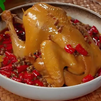 800g手撕椒麻鸡整只麻椒土鸡熟食开袋即食下酒菜卤味真空包装批发图4