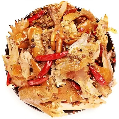 800g手撕椒麻鸡整只麻椒土鸡熟食开袋即食下酒菜卤味真空包装批发图5