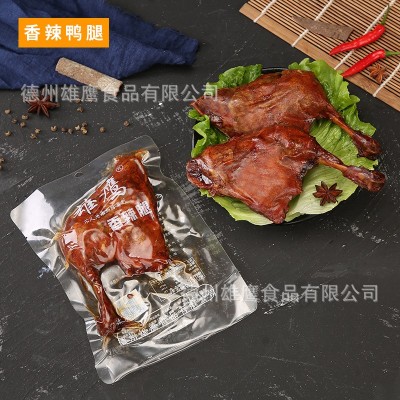 雄鹰150克大鸭腿酱卤香辣麻辣卤味鸭边腿肉类零食休闲食品批发箱图3