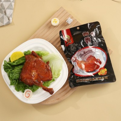 雄鹰150克大鸭腿酱卤香辣麻辣卤味鸭边腿肉类零食休闲食品批发箱图8