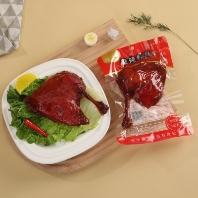雄鹰150克大鸭腿酱卤香辣麻辣卤味鸭边腿肉类零食休闲食品批发箱图7