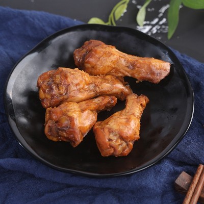 雄鹰250克小鸡腿香辣盐焗味鸡翅根零食卤味即食鸡腿小吃批发图4