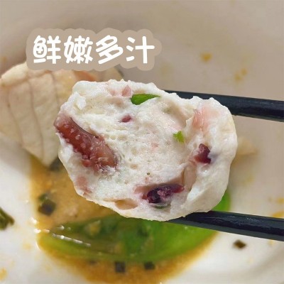 潮汕章鱼丸手工嫩鱼丸子关东煮麻辣烫烧烤串火锅食材章鱼烧冷冻鲜图2