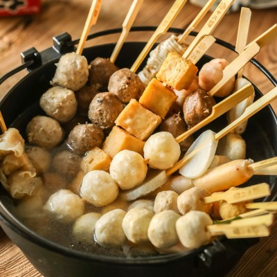 商用烧烤串串香麻辣烫火锅肉丸子潮汕牛肉丸子关东煮食材 冷冻批发图2