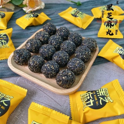 时光庄园黑芝麻丸 蜂蜜芝麻球丸子辟谷手工传统糕点孕妇 即食零食图3